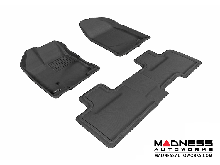 Ford Edge Floor Mats (Set of 3) - Black by 3D MAXpider